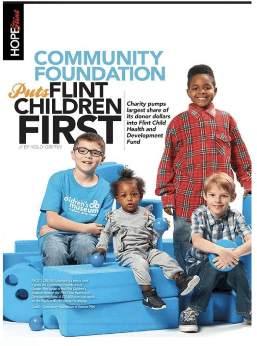 Community Foundation — Flint Children First annual publication cover